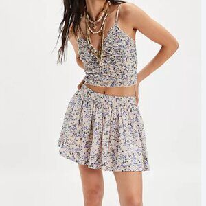 NWT Free People Ensemble Brunch Club Set in Petal Pink Combo